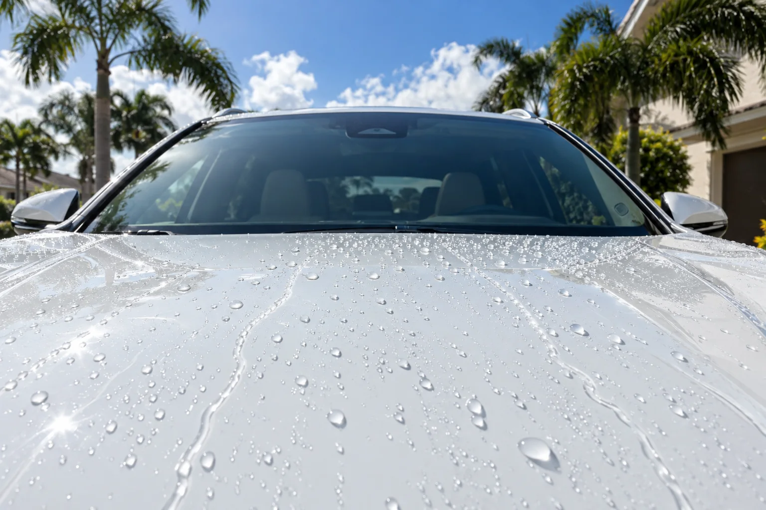 Glacier white Lexus RX with tinted windows at Dynamic Tinting Solution